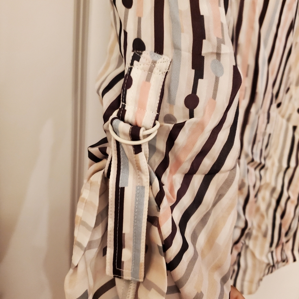 Reiss Mabel Stripe Button-up Shirt in Multi at Nordstrom, Size 4 - Picture 3 of 6